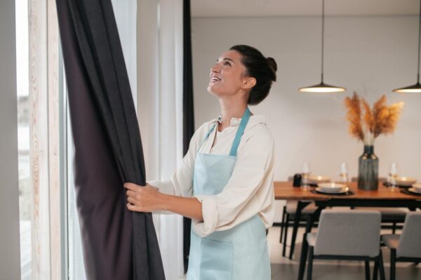 Как стирать шторы с люверсами?